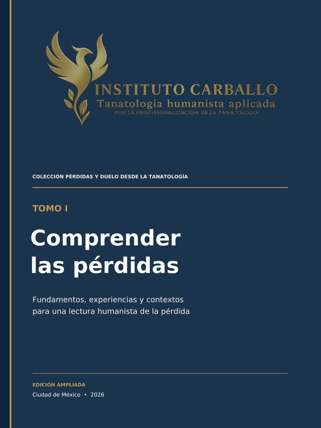 Portada de Pérdidas y Duelo desde la Tanatología